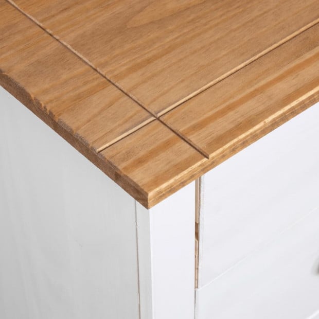 Sideboard White 46x40x89 Cm Pine Panama Range Image 7