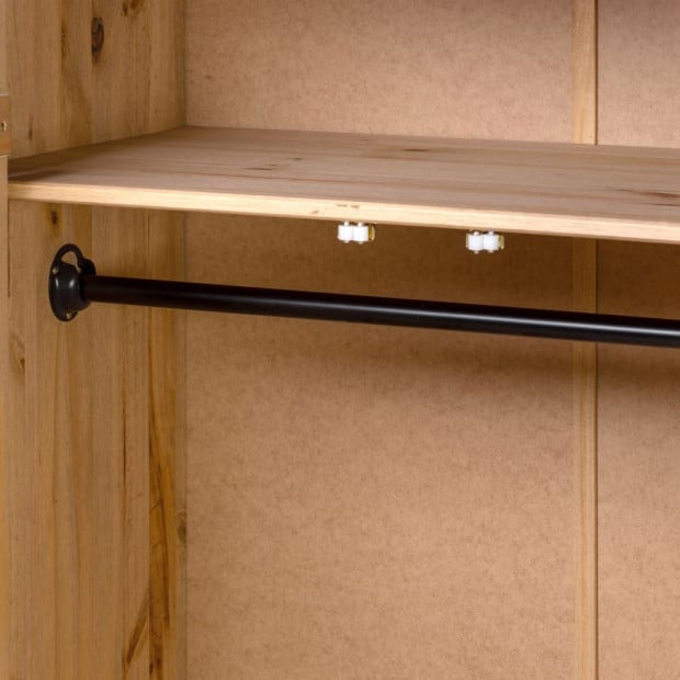 3-door Wardrobe 118x50x171.5 Cm Pine Panama Range Image 3