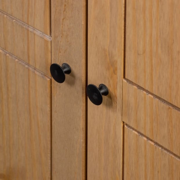 3-door Wardrobe 118x50x171.5 Cm Pine Panama Range Image 4