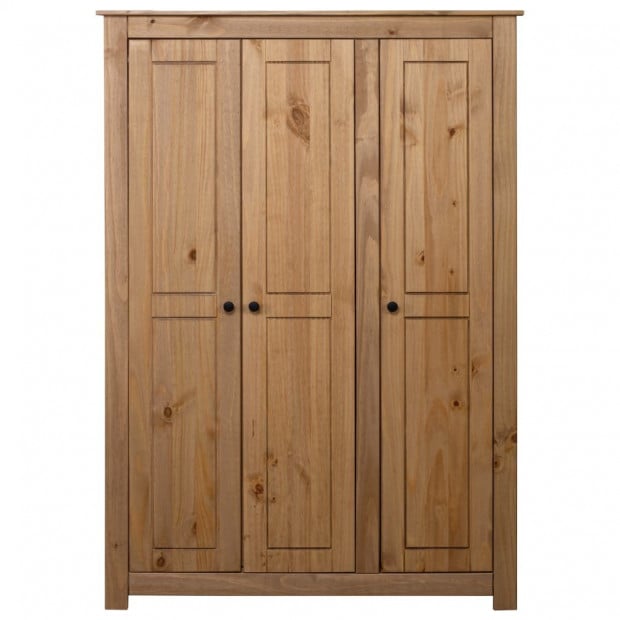 3-door Wardrobe 118x50x171.5 Cm Pine Panama Range Image 5