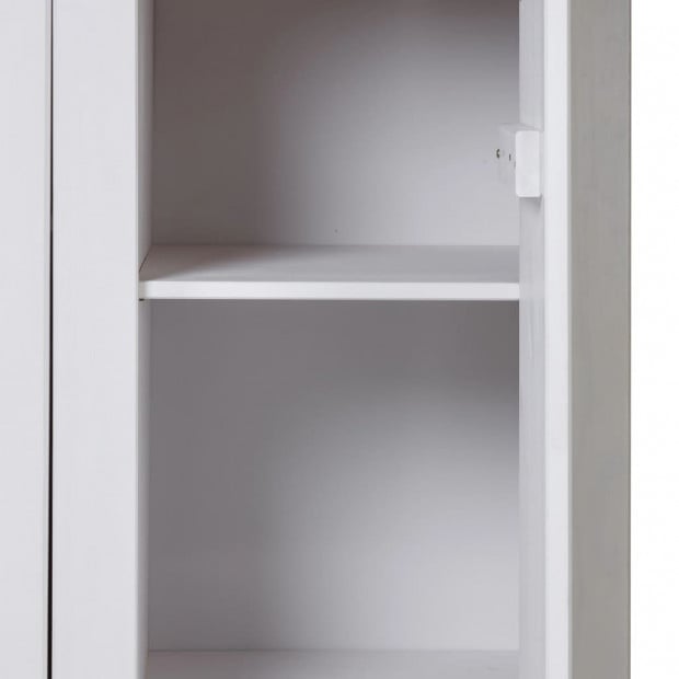 3-door Wardrobe White 118x50x171.5 Cm Pine Panama Range Image 6