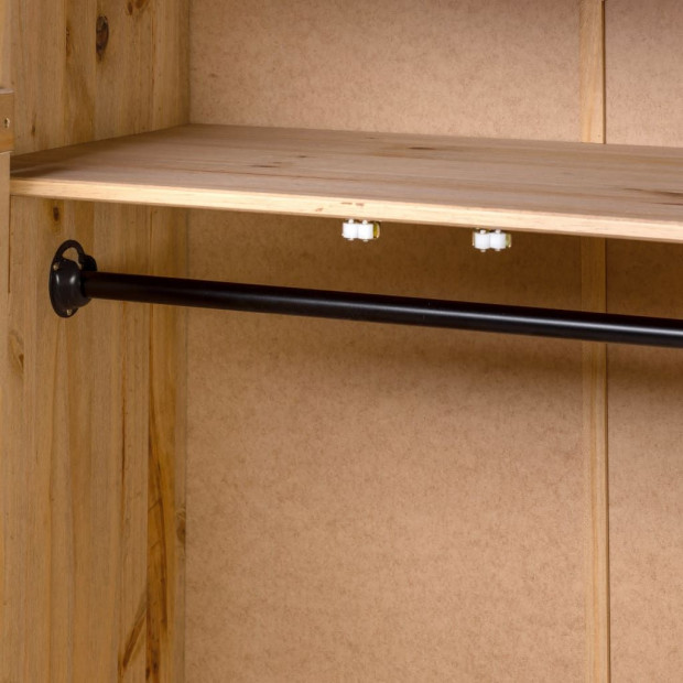 Wardrobe 80x50x171.5 Cm Solid Pine Panama Range Image 2
