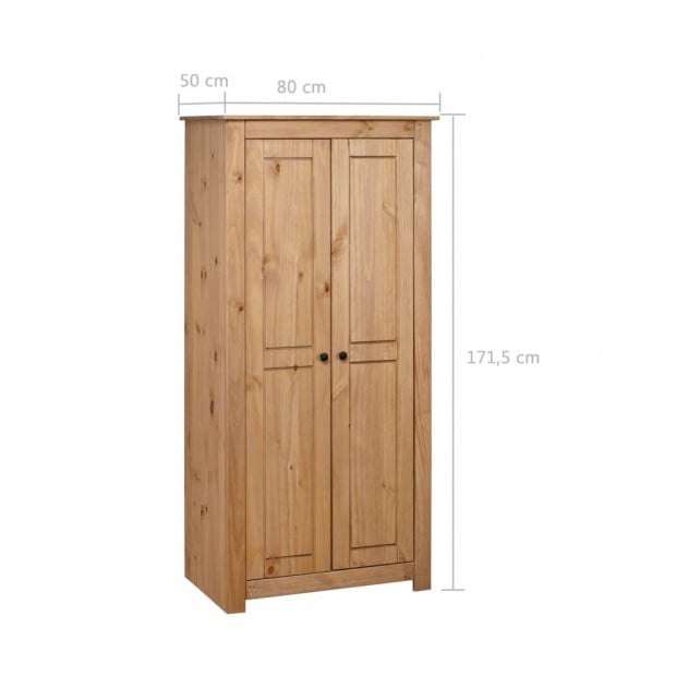 Wardrobe 80x50x171.5 Cm Solid Pine Panama Range Image 6