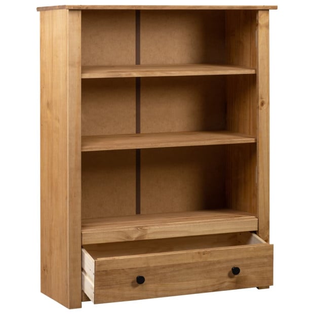 Bookcase 80x35x110 Cm Solid Pine Wood Panama Range Image 2