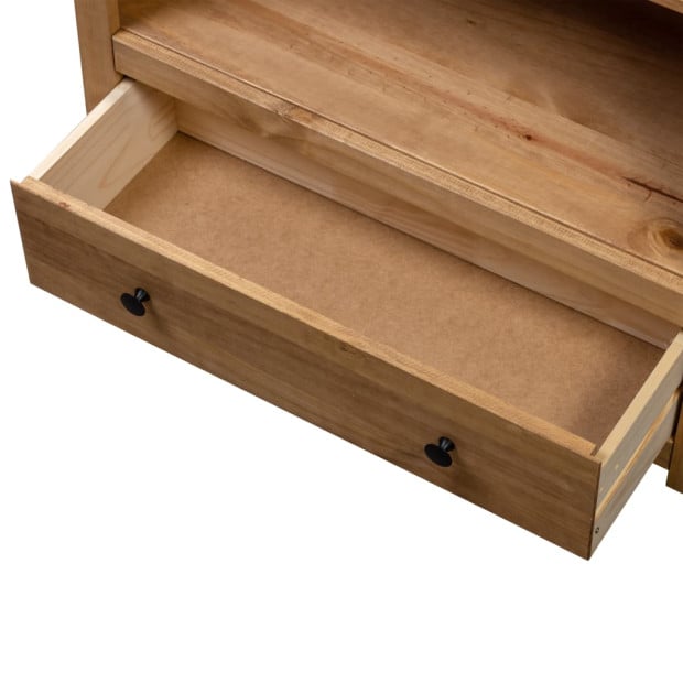 Bookcase 80x35x110 Cm Solid Pine Wood Panama Range Image 3