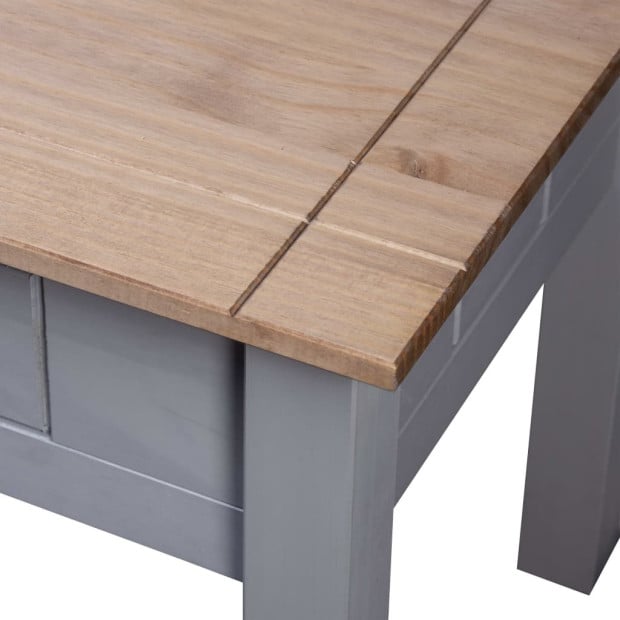 Nightstand Grey 50.5x50.5x52.5 Cm Pine Panama Range Image 5
