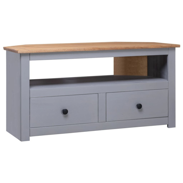 Corner Tv Grey 93x49x49 Cm Solid Pine Panama Range