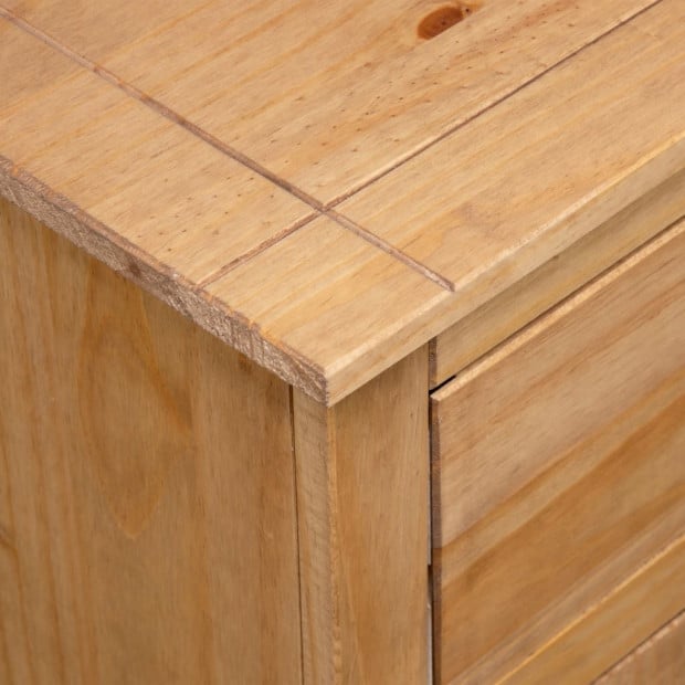 Sideboard 93x40x80 Cm Solid Pinewood Panama Range Image 2