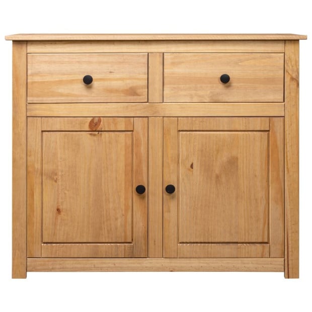 Sideboard 93x40x80 Cm Solid Pinewood Panama Range Image 4