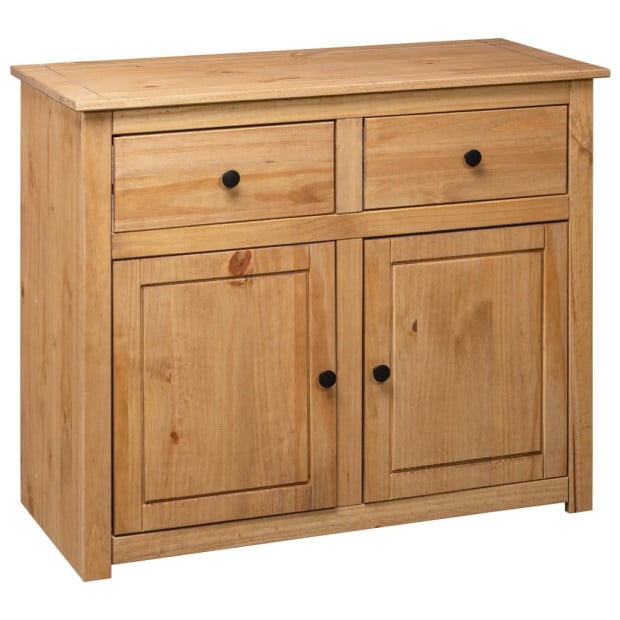 Sideboard 93x40x80 Cm Solid Pinewood Panama Range Image 7