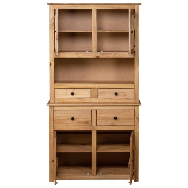 Highboard 93x40.5x180 Cm Solid Pine Panama Range Image 6