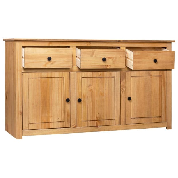 Sideboard 135x40x80 Cm Solid Pinewood Panama Range Image 3