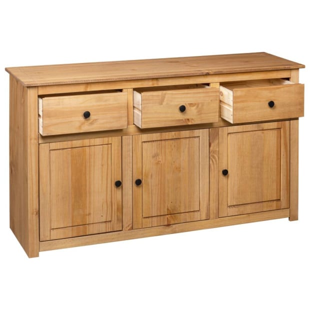 Sideboard 135x40x80 Cm Solid Pinewood Panama Range Image 7