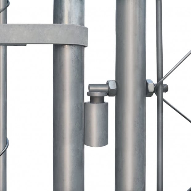 Outdoor Dog Kennel Galvanised Steel 2x2x1 M Image 4