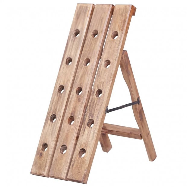 Wine Rack For 15 Bottles 26x50x70 Cm Solid Reclaimed Wood