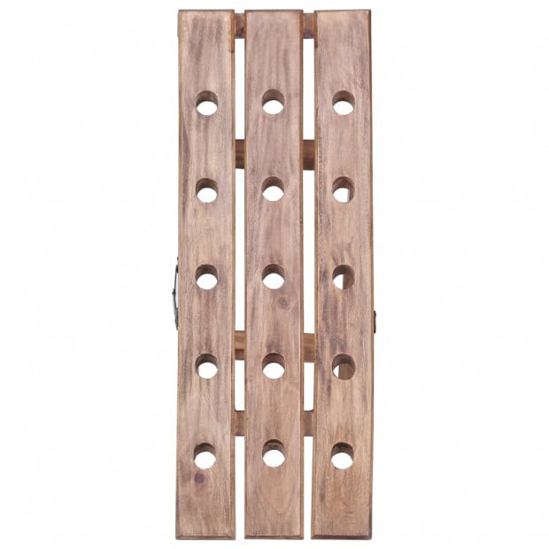 Wine Rack For 15 Bottles 26x50x70 Cm Solid Reclaimed Wood Image 2