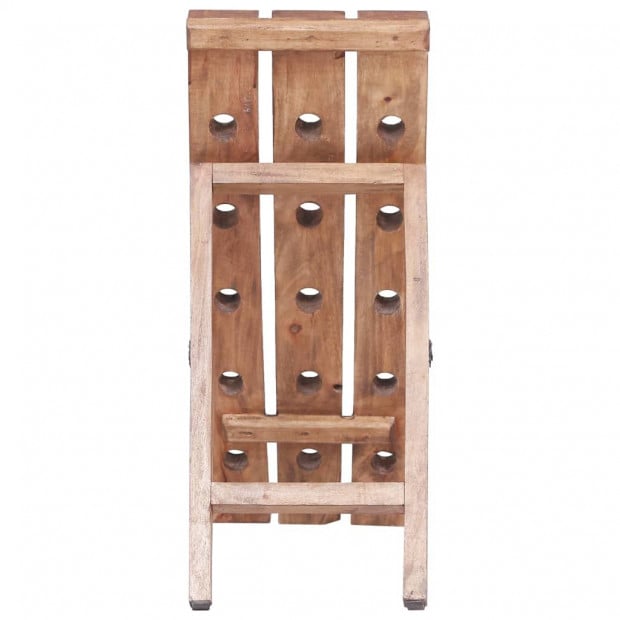 Wine Rack For 15 Bottles 26x50x70 Cm Solid Reclaimed Wood Image 4