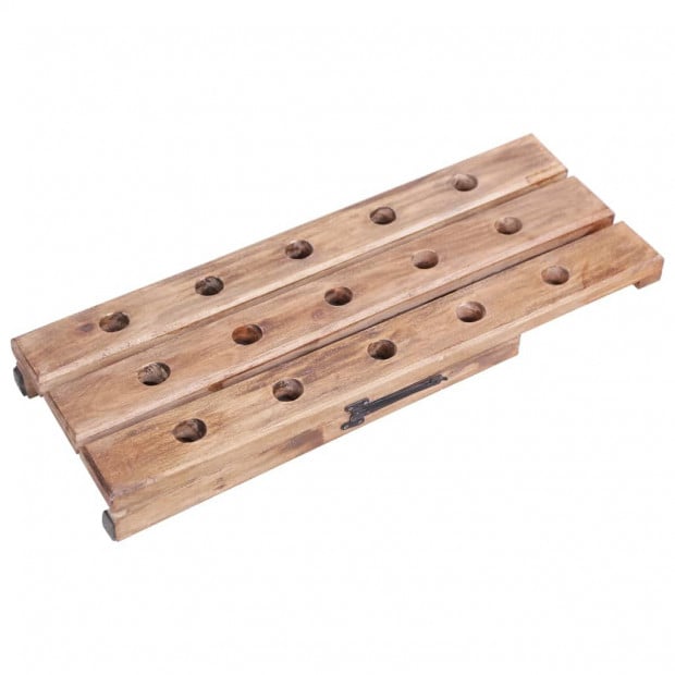 Wine Rack For 15 Bottles 26x50x70 Cm Solid Reclaimed Wood Image 5