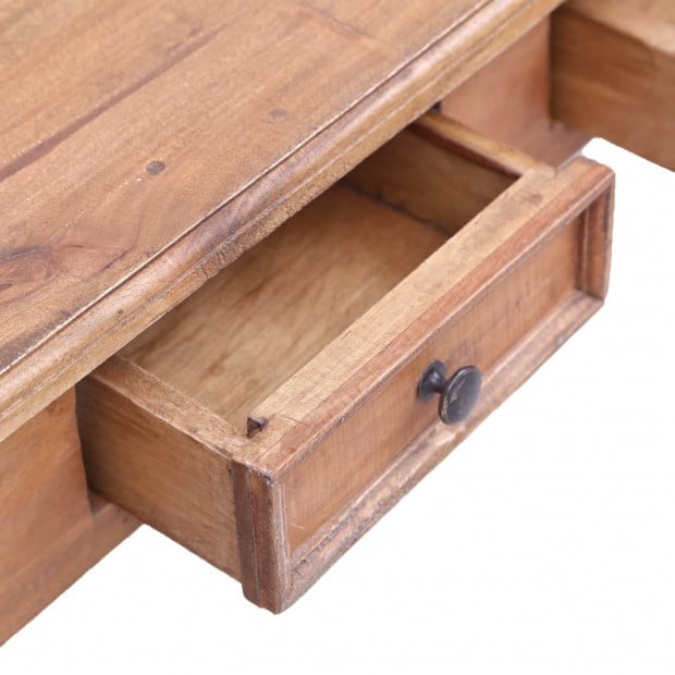 Desk With Drawers 117x57x75 Cm Solid Reclaimed Wood Image 7