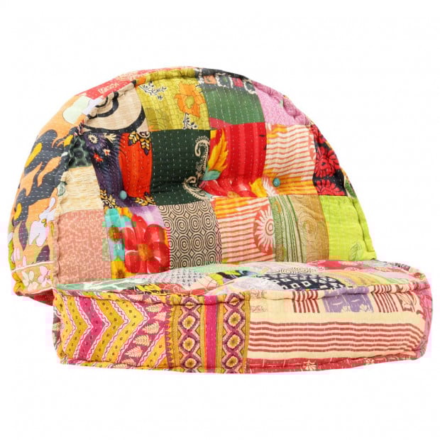 Pouffe 100x20 Cm Patchwork Fabric Image 11