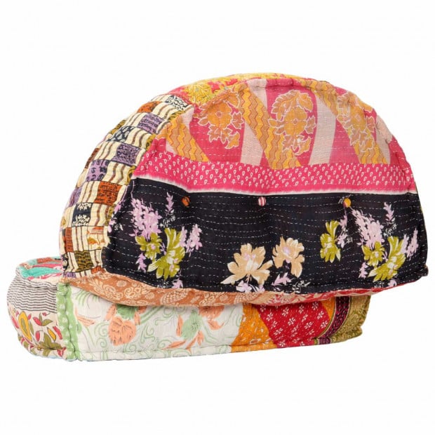 Pouffe 100x20 Cm Patchwork Fabric Image 3