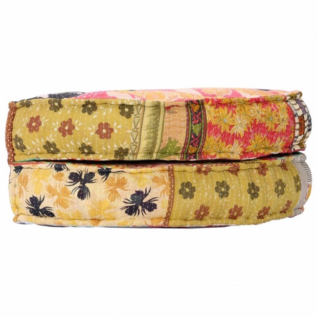 Pouffe 100x20 Cm Patchwork Fabric Image 5