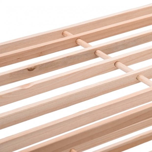 4-tier Shoe Rack Solid Fir Wood Image 4