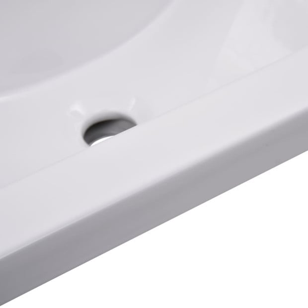 Built-in Basin 61x39.5x18.5 Cm Ceramic White Image 6