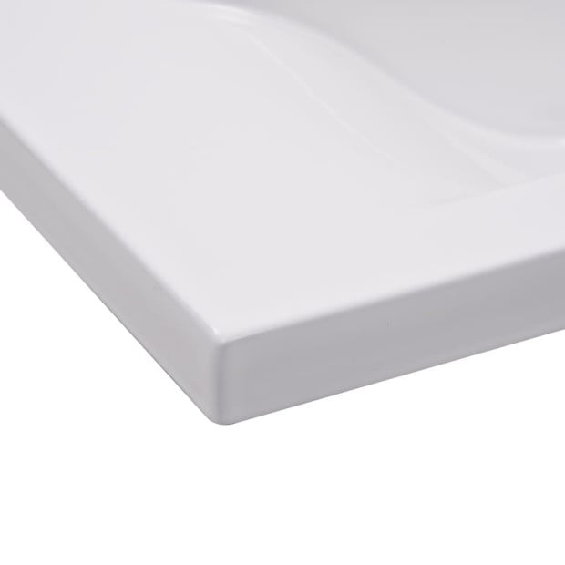 Built-in Basin 81x39.5x18.5 Cm Ceramic White Image 5