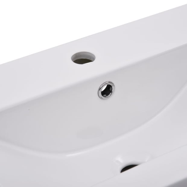 Built-in Basin 81x39.5x18.5 Cm Ceramic White Image 6