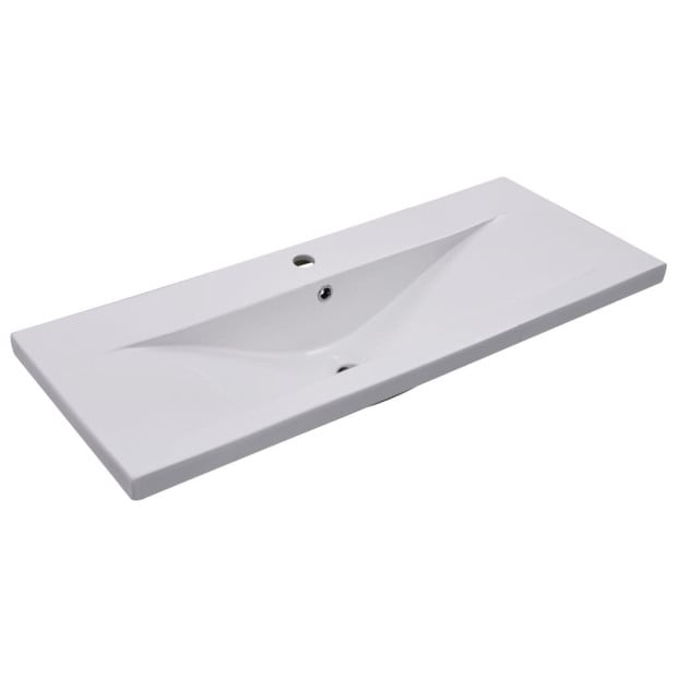 Built-in Basin 101x39.5x18.5 Cm Ceramic White Image 2