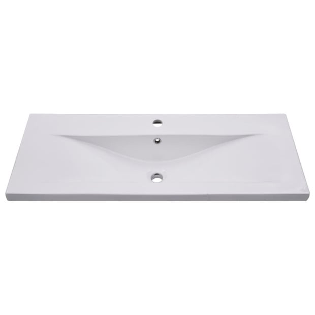 Built-in Basin 101x39.5x18.5 Cm Ceramic White Image 3