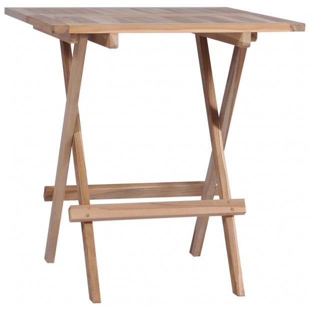 Folding Bistro Tables 2 Pcs 60x60x65 Cm Solid Teak Image 3