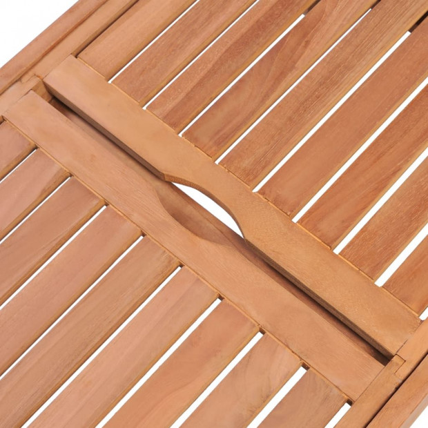 Sun Loungers 2 Pcs Solid Teak Wood Image 9