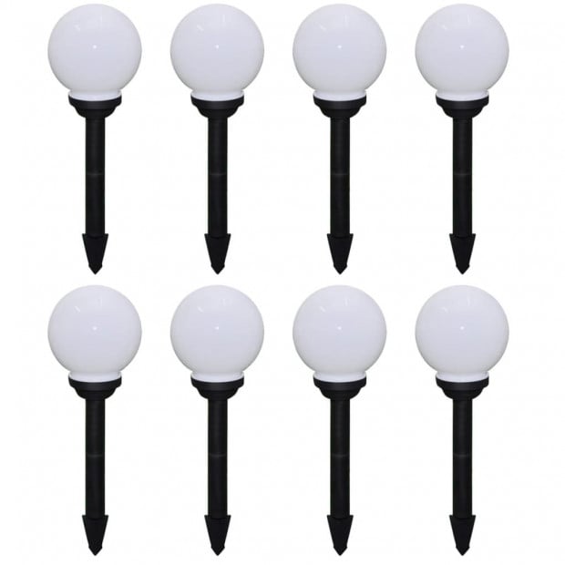 Outdoor Pathway Lamps 8 Pcs Led 15 Cm With Ground Spike