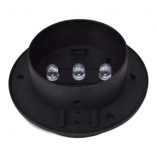 Outdoor Solar Fence Lamps 12 Pcs Led Black Image 5