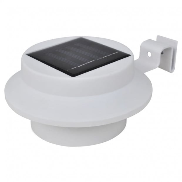 Outdoor Solar Fence Lamps 12 Pcs Led White