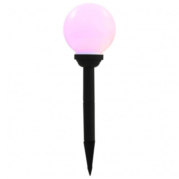 Outdoor Solar Lamps 8 Pcs Led Spherical 15 Cm Rgb Image 5