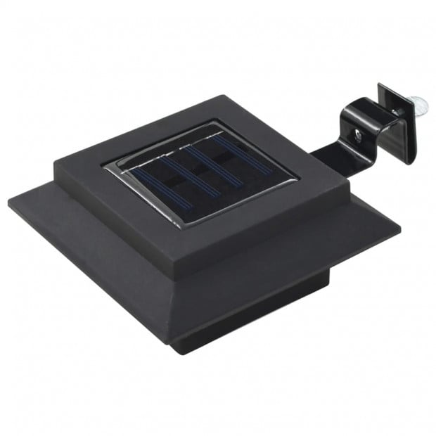 Outdoor Solar Lamps 12 Pcs Led Square 12 Cm Black Image 2