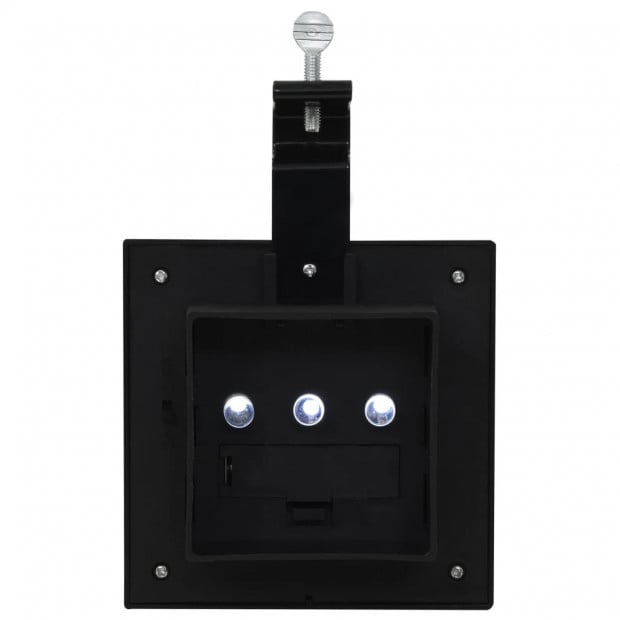 Outdoor Solar Lamps 12 Pcs Led Square 12 Cm Black Image 11