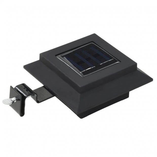Outdoor Solar Lamps 12 Pcs Led Square 12 Cm Black Image 3