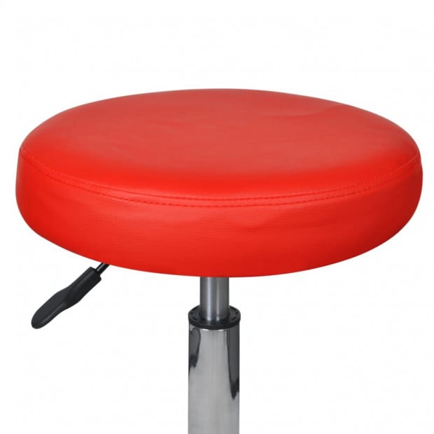 Office Stools 2 Pcs Red 35.5x98 Cm Faux Leather Image 3