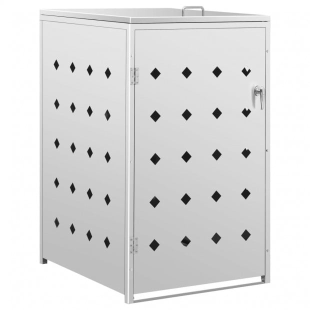 Single Wheelie Bin Shed 240 L Stainless Steel Image 2