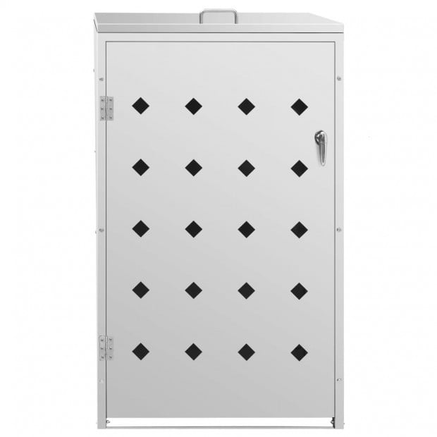 Single Wheelie Bin Shed 240 L Stainless Steel Image 4