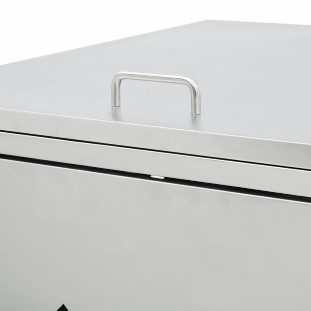 Single Wheelie Bin Shed 240 L Stainless Steel Image 6