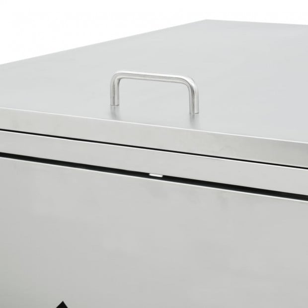 Quadruple Wheelie Bin Shed 240 L Stainless Steel Image 7