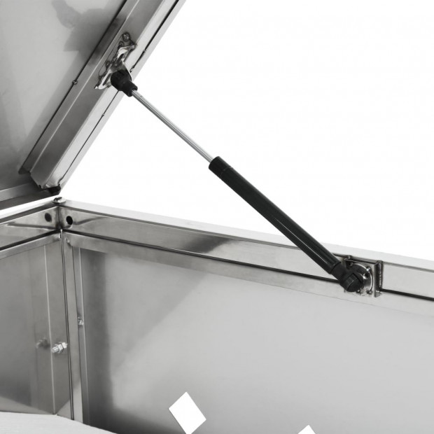 Quadruple Wheelie Bin Shed 240 L Stainless Steel Image 8