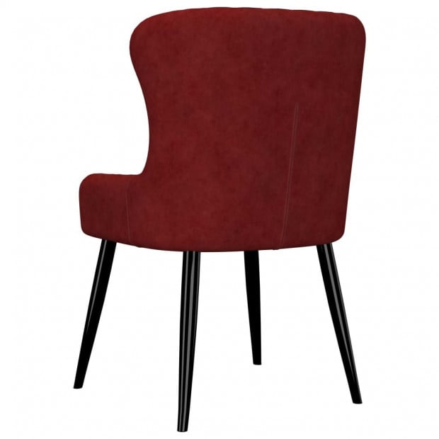 Dining Chairs 2 Pcs Red Velvet Image 5