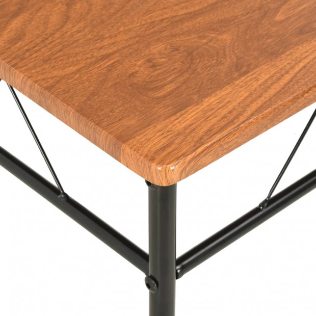Dining Chairs 2 Pcs Brown Mdf Image 7
