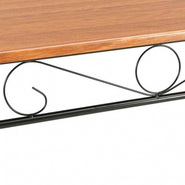 Dining Table Brown 120x70x75 Cm Mdf Image 7